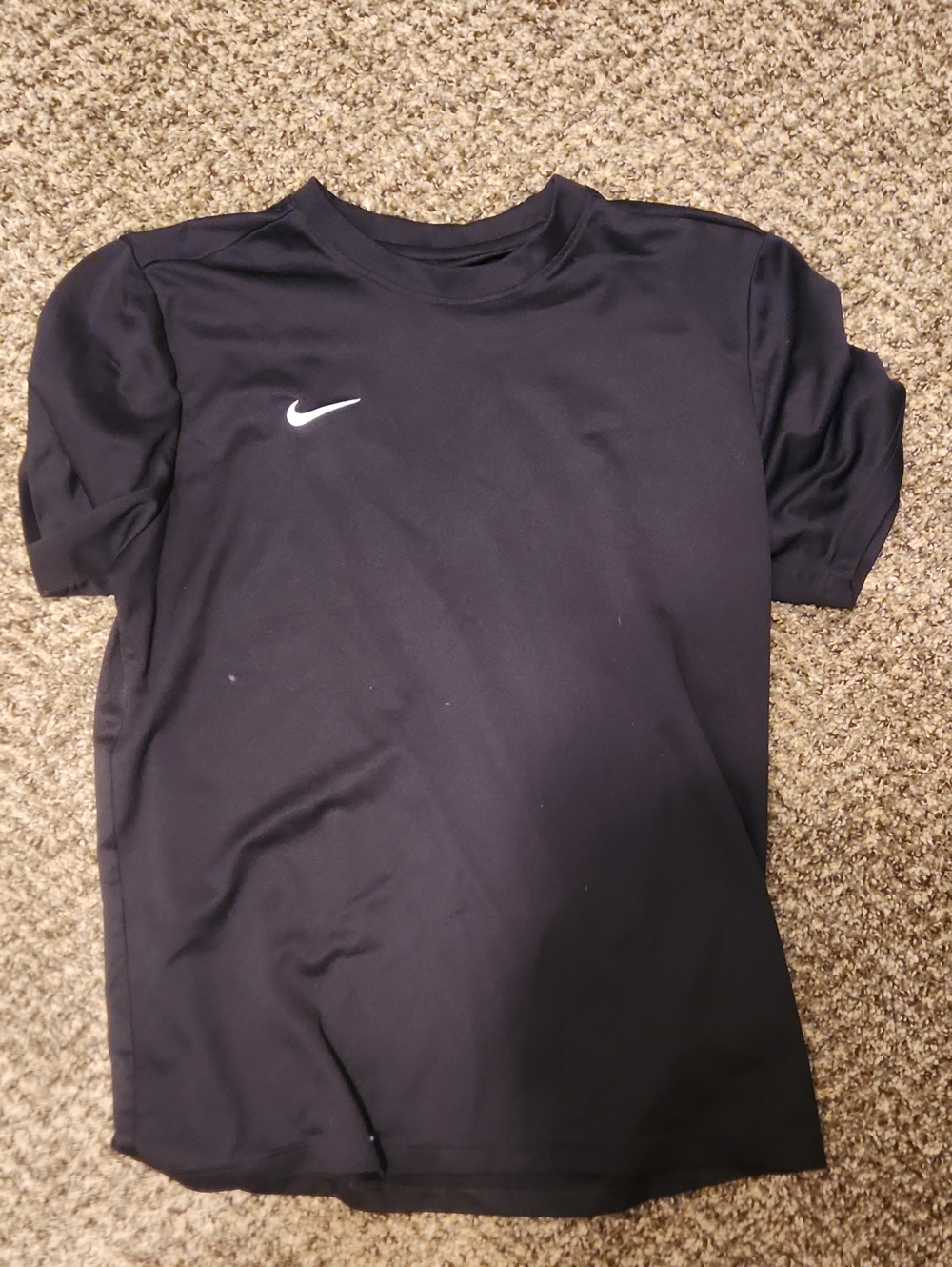 Nike Black Performance Tee with White Swoosh